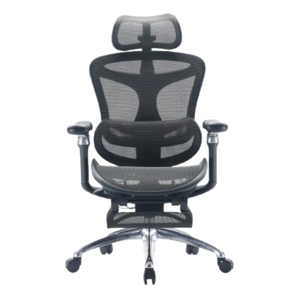 Компьютерное кресло C300-B101-JT черное вид спереди