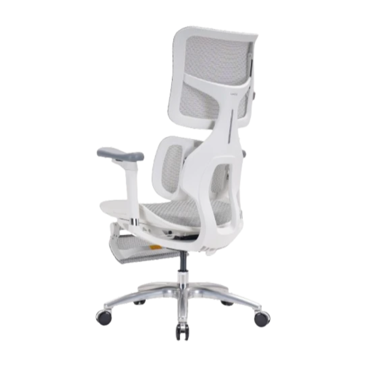 Офисное кресло Sihoo S100-B303-JT белое вид сбоку