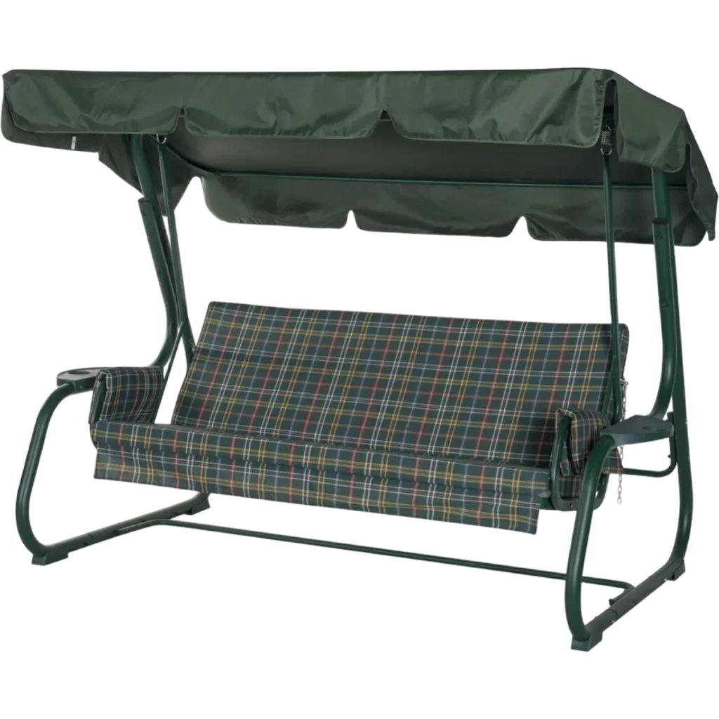 Садовые качели Ибица (Green) 3-х местные, до 350кг